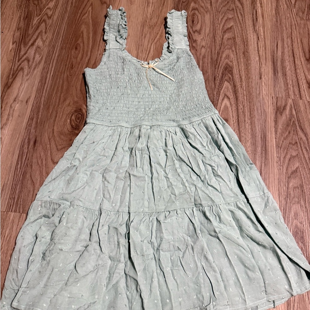 Mine Mint Green Ruffled Dress